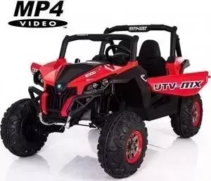 Двухместный полноприводный электромобиль XMX Red UTV-MX Buggy 12V MP4 - 603-RED-MP4