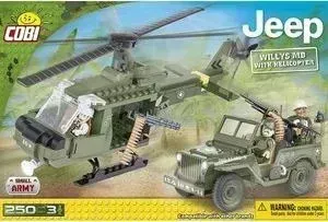 Конструктор  COBI Jeep Willys MB with Helicopter