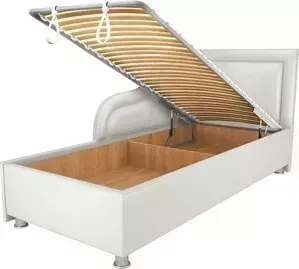 Кровать OrthoSleep Бибионе Классик механизм и ящик белый 140х200