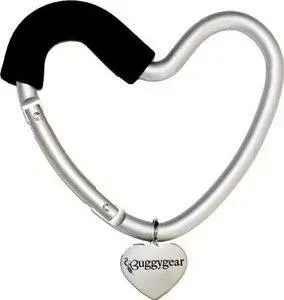 Крепление для сумок Buggygear (Багги Гир) Сердечко silver/black