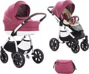 Коляска 2 в 1 Noordi 2 в 1 Fjordi Sport Berry Melange 895/W
