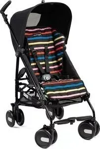 Коляска прогулочная PEG-PEREGO PLIKO MINI , цвет NEON, (черн/цв.полоска) (90100079382)