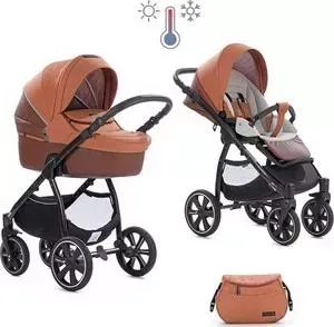 Коляска 2 в 1 Noordi 2 в 1 Fjordi Sport Melange Leather Tawny 848 термолюлька с багажной сумкой