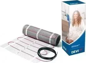 В плиточный клей (нагревательные маты) Devi Девимат DTIF-150 137/150 Вт, 220/230 В, 0.5х2 м (1 м2)