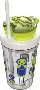 Детский стакан для воды Contigo с трубочкой 0.35 л Snack tumbler ( 0628) зеленый