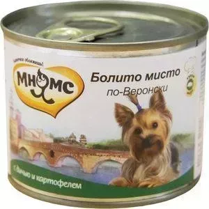 Консервы Мнямс Болито мисто по-Веронски с дичью и картофелем для собак 200г