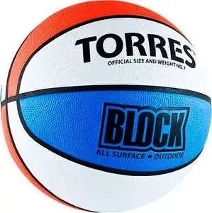 Мяч баскетбольный TORRES Block (арт. B00077)