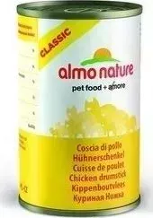 Консервы Almo Nature Classic Adult Cat Chicken Drumstick с курицей "куриная ножка" для кошек 140г (0882)