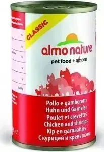 Консервы Almo Nature Classic Adult Cat with Chicken and Shrimps с курицей и креветками для кошек 140г (4842)