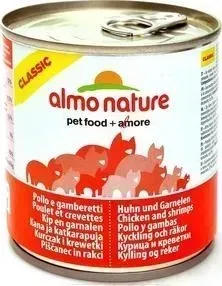 Консервы Almo Nature Classic Adult Cat with Chicken and Shrimps с курицей и креветками для кошек 280г (3760)