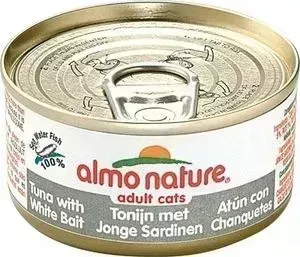 Консервы Almo Nature Classic Adult Cat with Tuna and White Bait с тунцом и сардинками для кошек 140г (0523)