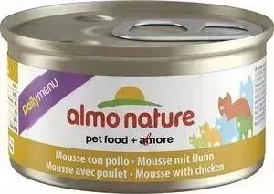 Консервы Almo Nature Daily Menu Adult Cat Mousse with Chicken нежный мусс с курицей для кошек 85г (5023)
