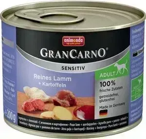 Консервы Animonda GranCarno Sensitiv c ягненком и картофелем для собак с чувствительным пищеварением 200г (82405)