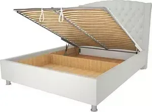 Кровать OrthoSleep Модена механизм и ящик белый 160х200