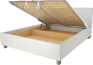 Кровать OrthoSleep Римини механизм и ящик белый 140х200