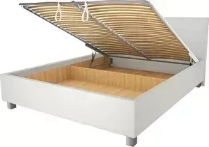 Кровать OrthoSleep Римини механизм и ящик белый 80х200