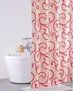 Штора для ванной IDDIS Flower Lace Red 200x200 см (411P20RI11)