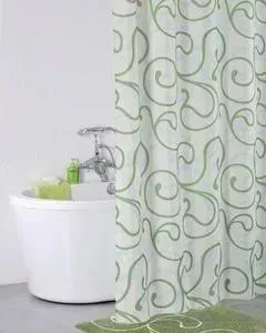 Штора для ванной IDDIS Flower Lace Green 200x200 см (412P20RI11)