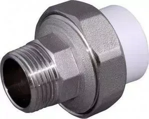 Муфта Pro Aqua PP-R W комбинированная разъемная с наружной резьбой 63х2 дюйма