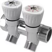 Коллектор ROYAL Thermo с регулировочными вентилями 3/4"x1/2" 3 выхода (RTO 62003)