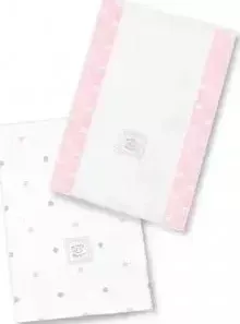 Полотенчики SwaddleDesigns Baby Burpie Set Pink Dottie Heart (SD-629PP)