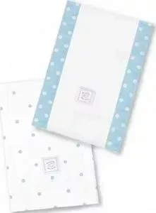 Полотенчики SwaddleDesigns Baby Burpie Set Blue Dottie Star (SD-629PB)