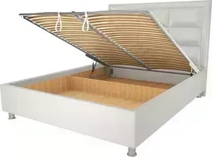 Кровать OrthoSleep Сполето механизм и ящик белый 140х200