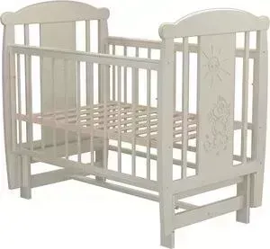 Кроватка детская Valle Cat 05 маятник продольный без ящика белый