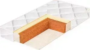 Матрас BAMBOLA в кроватку Coir Luxe 12 119*59*12 Стеганый жаккард CLX-12