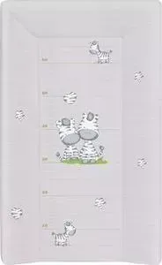 Матраc пеленальный Ceba Baby 70 см мягкий с изголовьем Zebra grey W-103-002-260