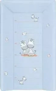 Матраc пеленальный Ceba Baby 70 см с изголовьем на 120*60 см Zebra blue W-201-002-160