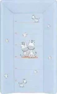 Матраc пеленальный Ceba Baby 70 см мягкий с изголовьем Zebra blue W-103-002-160