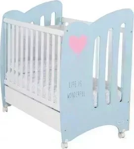 Кроватка детская Micuna Wonderful 120*60 sky blue/white