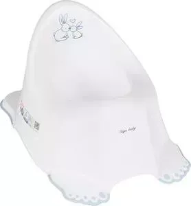 Горшок туалетный Tega антискользящий LITTLE BUNNIES белый KR-001-103