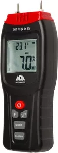 Фото №2 Измеритель влажности и температуры контактный ADA и ZHT 70 для древесины, стройматериалов