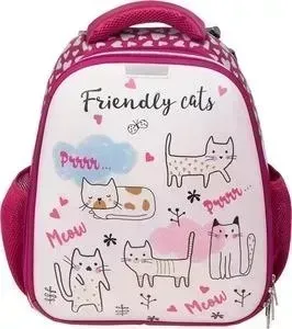 Ранец №1 School Friendly cats, кож.зам 843410