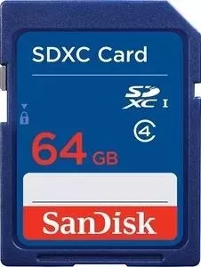 Карта памяти SANDISK SDXC Class 4 64GB (SDSDB-064G-B35)