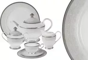 Чайный сервиз Midori 42 предмета на 12 персон Вуаль белая (MI2-K6986-Y3/42-AL)