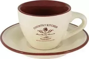 Чашка с блюдцем Terracotta с Кухня в стиле Кантри (TLY314S2-CK-AL)