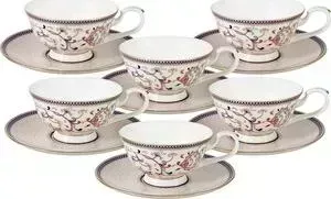 Набор чайный Anna Lafarg Emily 12 предметов 0.2 л Королева Анна (AL-M1929/12-E9)