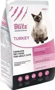 Сухой корм BLITZ Superior Nutrition Adult Cats with Turkey с индейкой для взрослых кошек 2кг