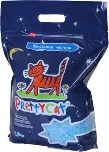 Наполнитель PrettyCat Кристаллы чистоты впитывающий премиум силикагель для кошек 1,9кг