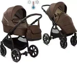 Коляска 2 в 1 Noordi 2 в 1 Fjordi Sport NEW с термолюлькой (Chocolade 811) (123487)