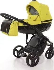 Коляска 2 в 1 Junama 2 в 1 Diamond JD-02 желтый/черный