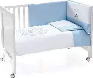 Комплект в кроватку INTER BABY в 3 пред conejo espiral azul, голубой, 60х120 см 91076-r-01