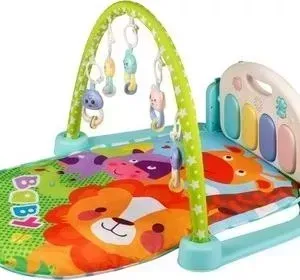 Развивающий коврик AmaroBaby для детей CUTE LION, 80x65x45 (ЛЕВ) салатовый