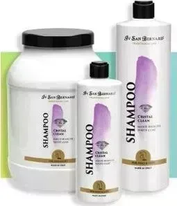 Шампунь Iv San Bernard Traditional Line Cristal Clean White Coat Shampoo для устранения желтизны белой шерсти животных 1 л