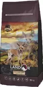 Сухой корм LANDOR Adult Small Breed Lamb with Rice гипоаллергенный с ягнёнком и рисом для взрослых собак мелких пород 15кг