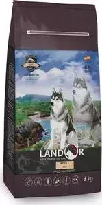 Сухой корм LANDOR Adult Dog Fish гипоаллергенный с морской рыбой и рисом для взрослых собак всех пород 3кг