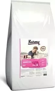 Сухой корм Karmy Sensitive Dog Mini Лосось для собак мелких пород с чувствительным пищеварением 15кг